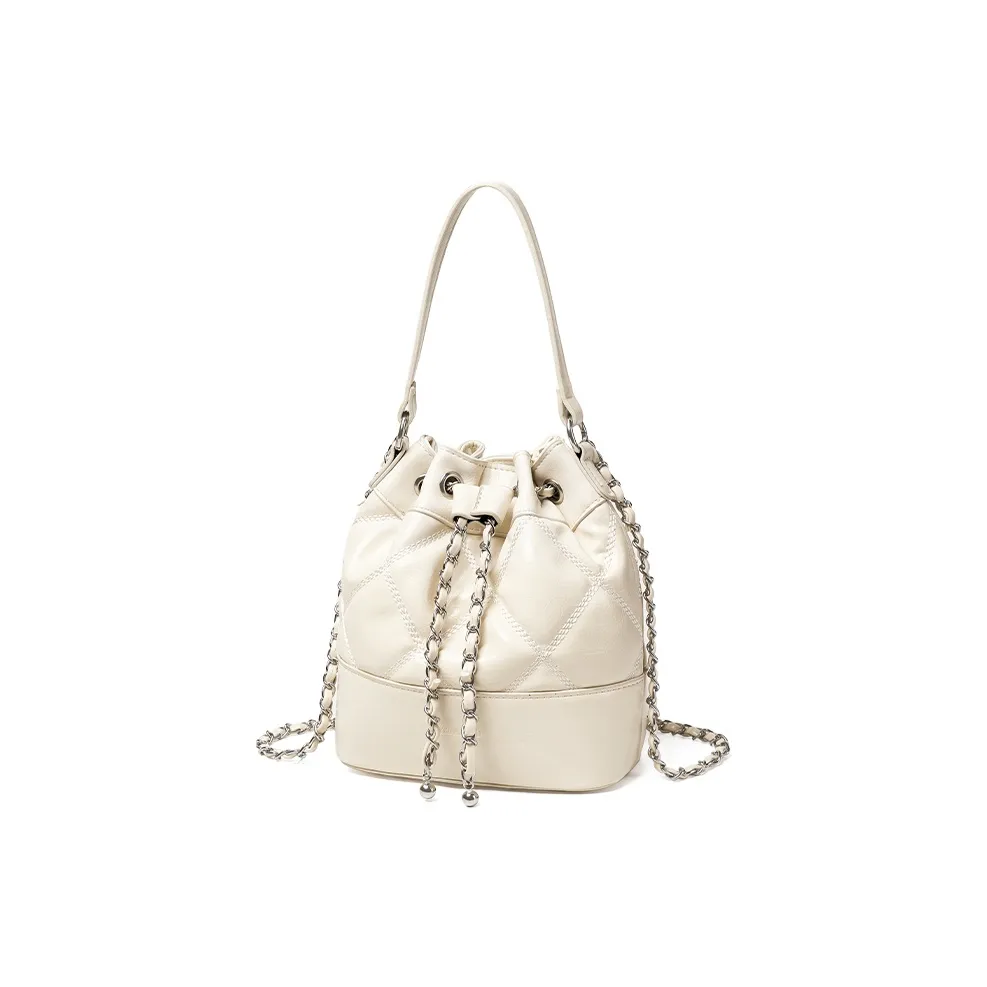 Joy Mario Сумка из синтетической кожи Женская Экрю Классический черный