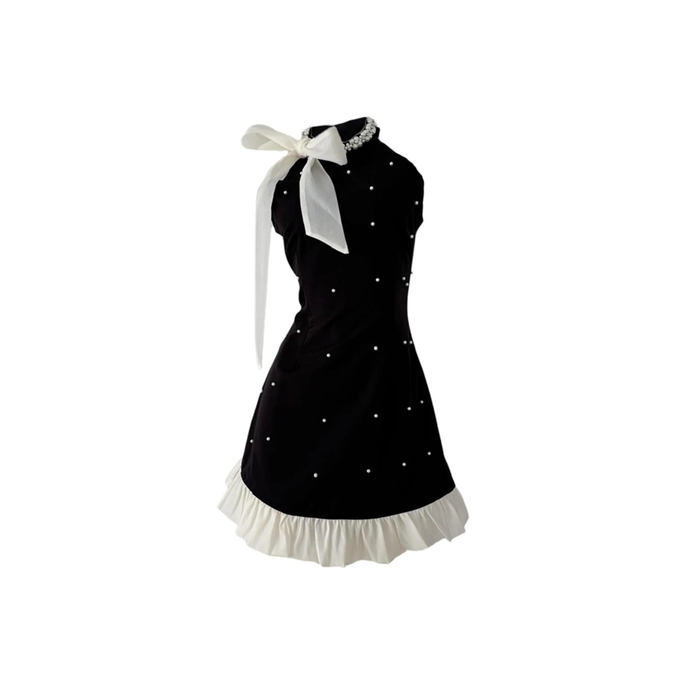 EFCR Черные Женские Платья без рукавов