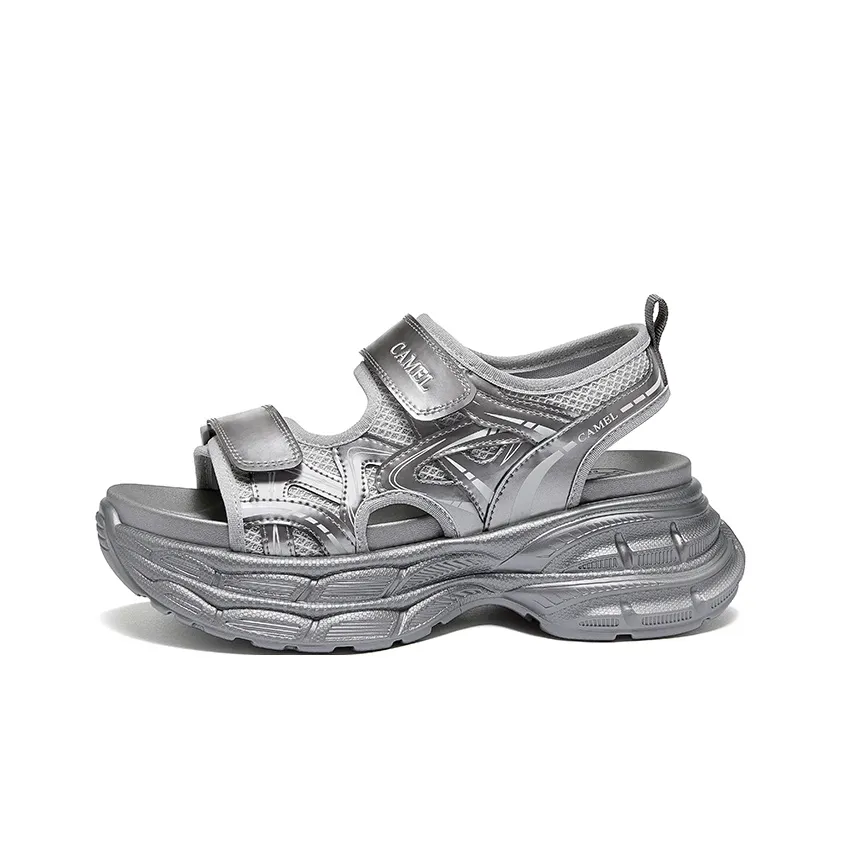 CAMEL Beach sandals Grip Women's Silver, Black, Beige