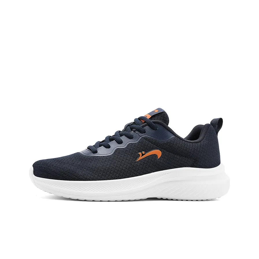 K bird Breathable Lightweight Rebound Low Top Training Racing Running Shoes Karl Men's Black Blue