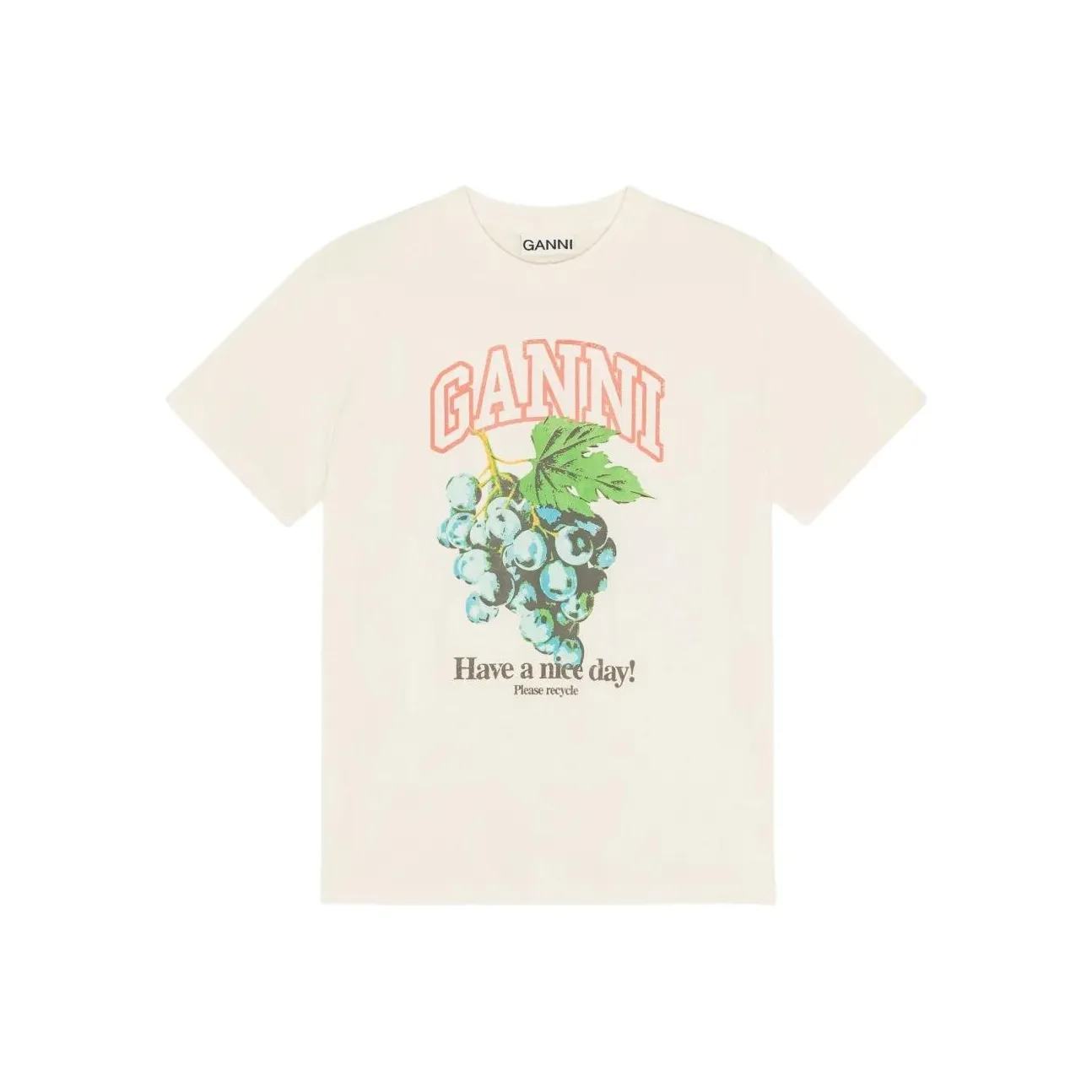 GANNI Grapes Printed T Shirt