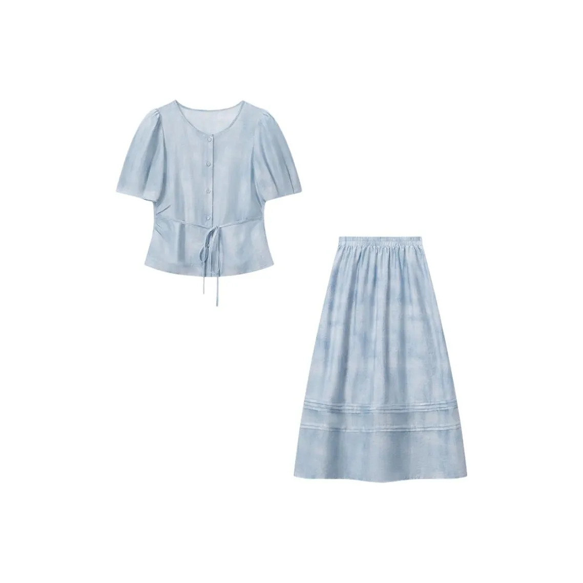 THE SEA LIFE Солнечный горный синий Женские комплекты с юбкой