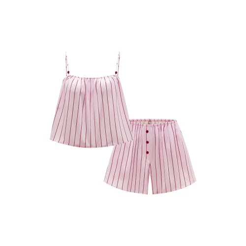 NOT JUST PAJAMA Розовые полосы Женские Пижамные комплекты