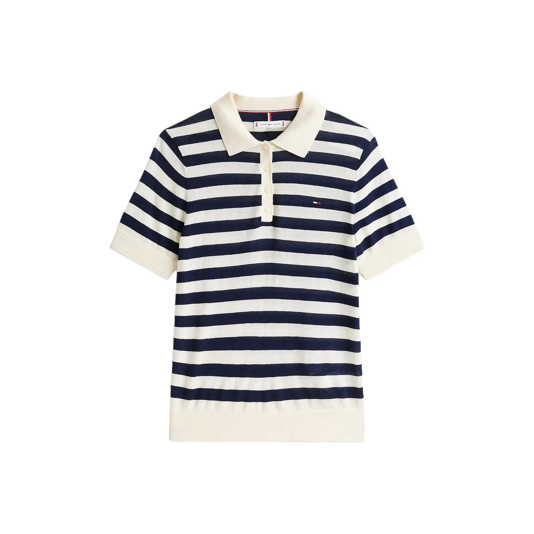 Tommy Hilfiger Polo Shirt Women's Blue White