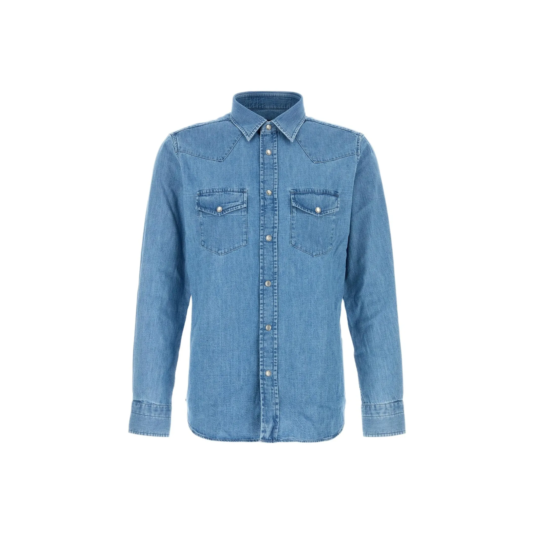 TOM FORD Long Sleeved Denim Shirt