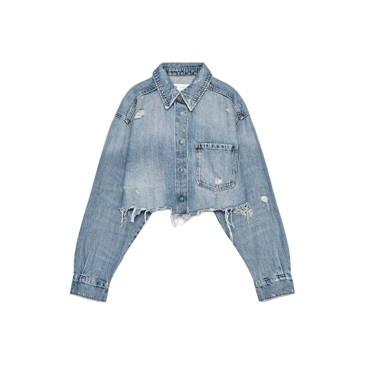 ZARA Denim Jackets Women's Blue
