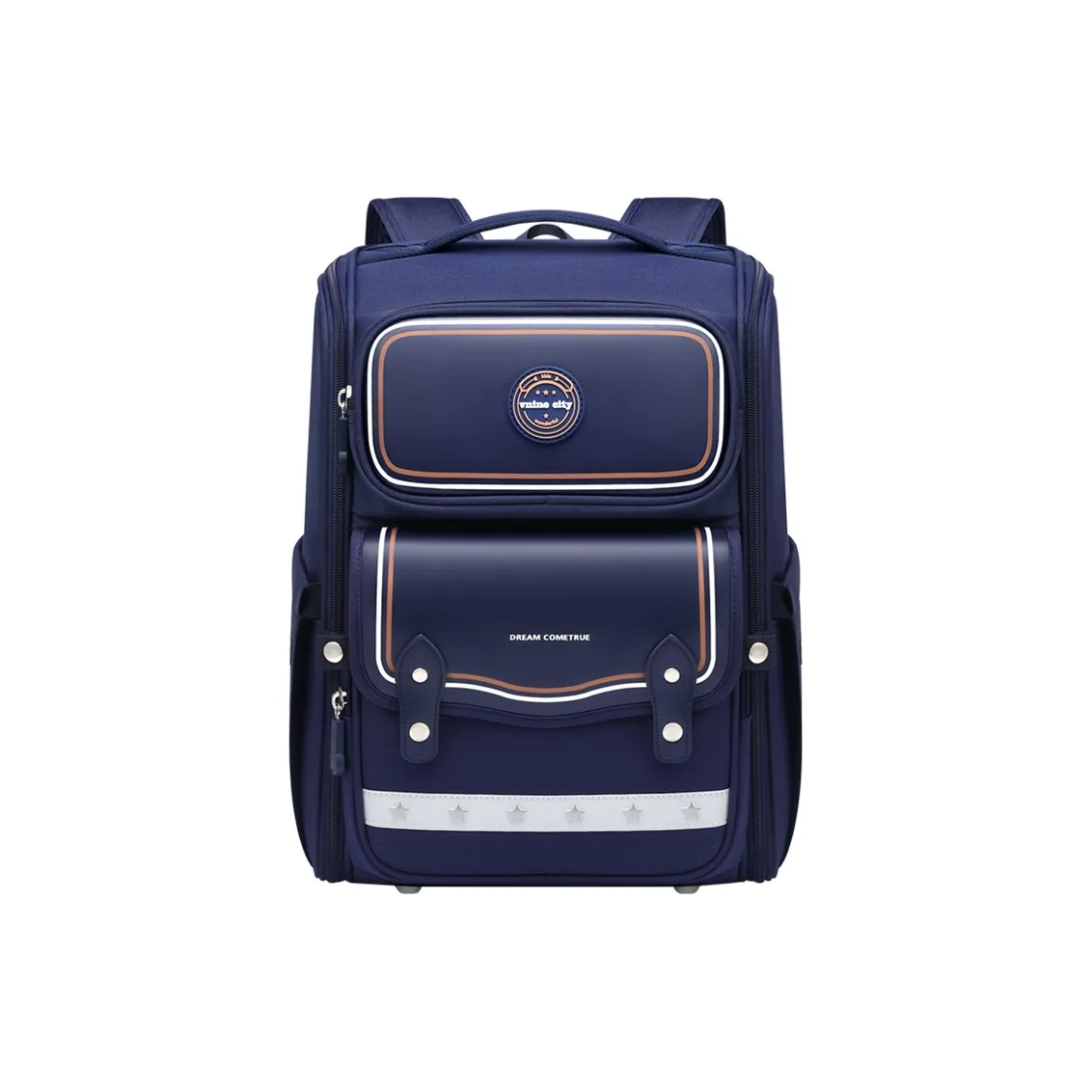 V.NINE Ткань Синтетическая кожа Студенческая сумка Большая Королевский синий Таро фиолетовый