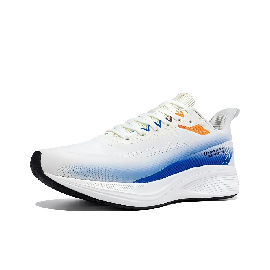 361° Штаны Устойчивые к истиранию Низкий Топ Беговые кроссовки Мужские Белый Синий