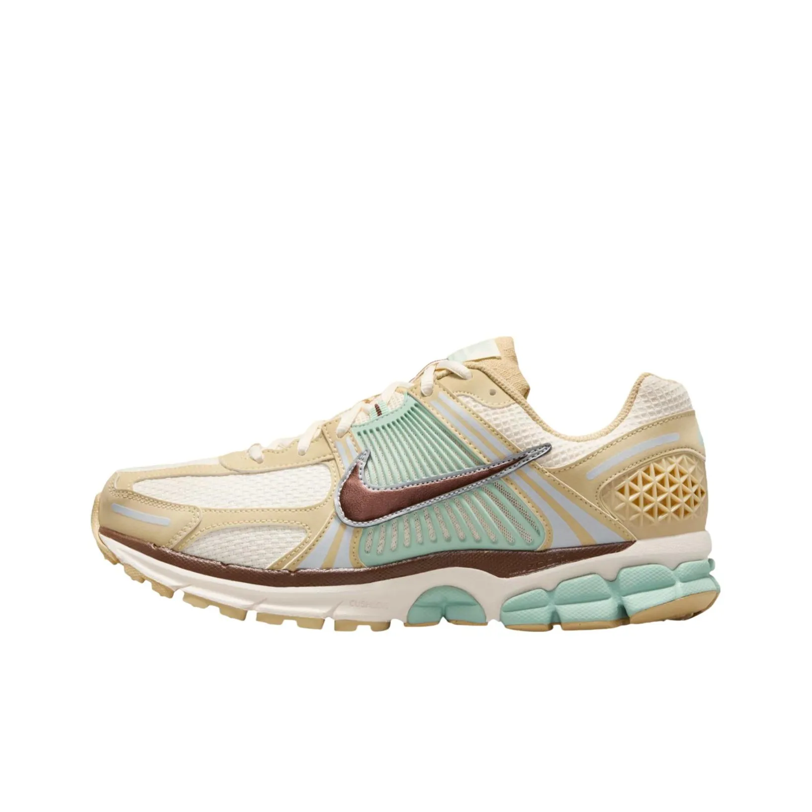 Nike Zoom Vomero 5 Slip-resistant Abrasion-resistant Low-top Беговые кроссовки Унисекс Бежевый Коричневый