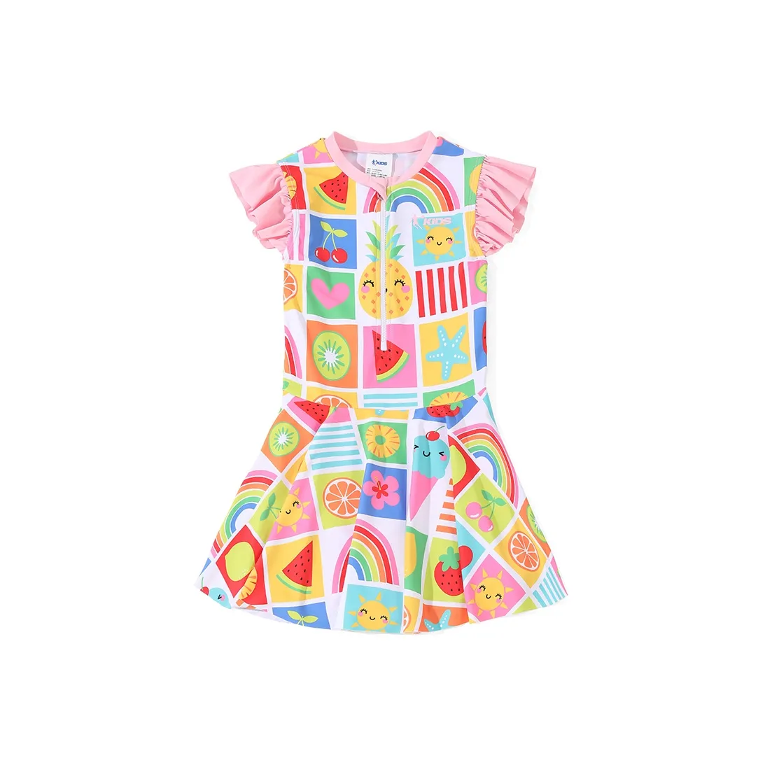 QIAODAN Детский купальник розовый для подростков