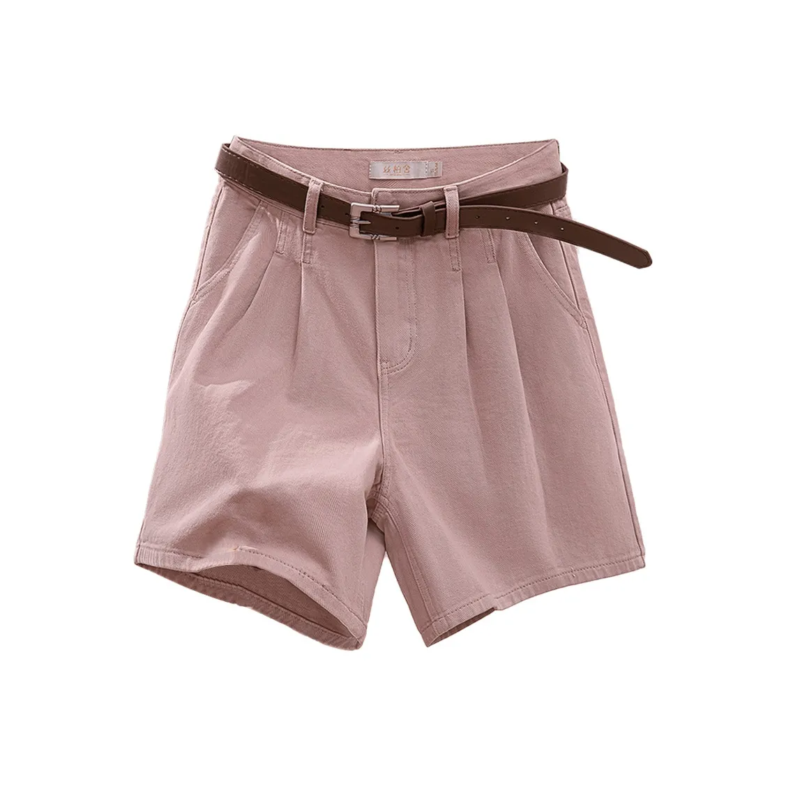 Cypress House Джинсовые шорты Женские Кожа Розовая
