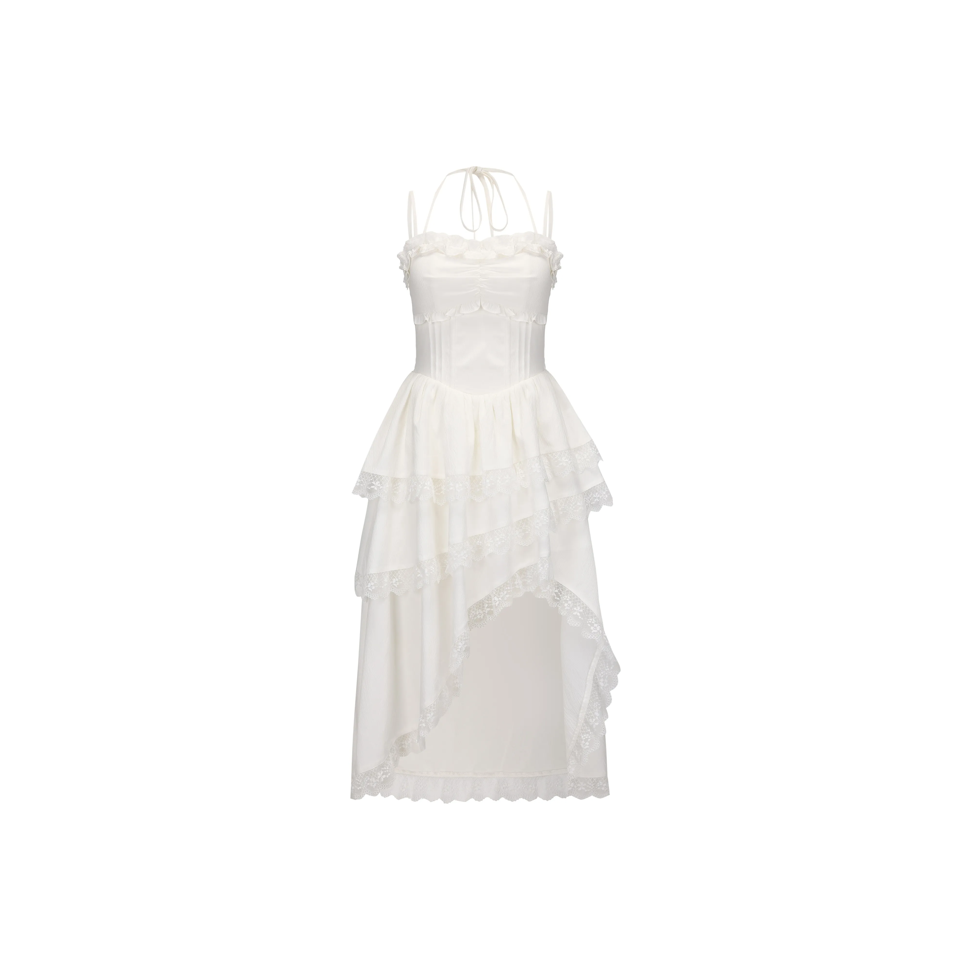 CHIWAWAMEME Балет Белый Топ на бретелях Длинный Юбка Женские Слиплатья