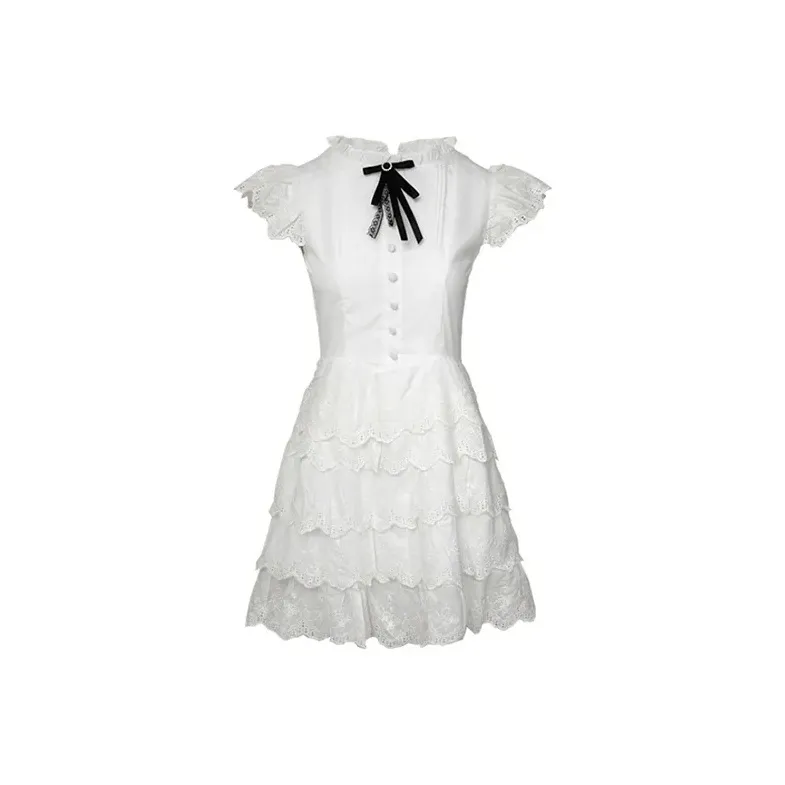 EFCR Белые Женские Платья без рукавов