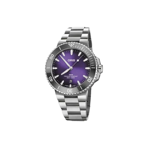 Oris Автоматический Механический Movement Мужские Часы Aquis Series 43,5 мм Фиолетовые