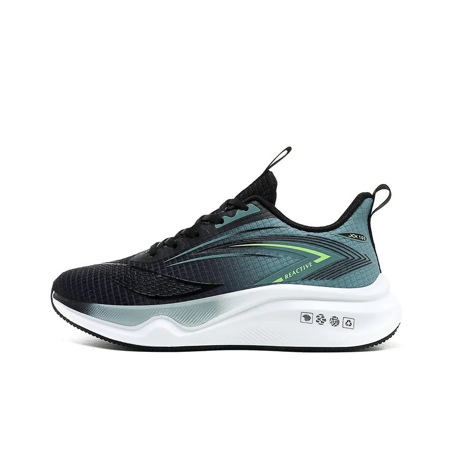 Gaius Durant Износостойкий Легкий Противоскользящий Низкий Топ Беговые кроссовки Мужские Черный Зеленый