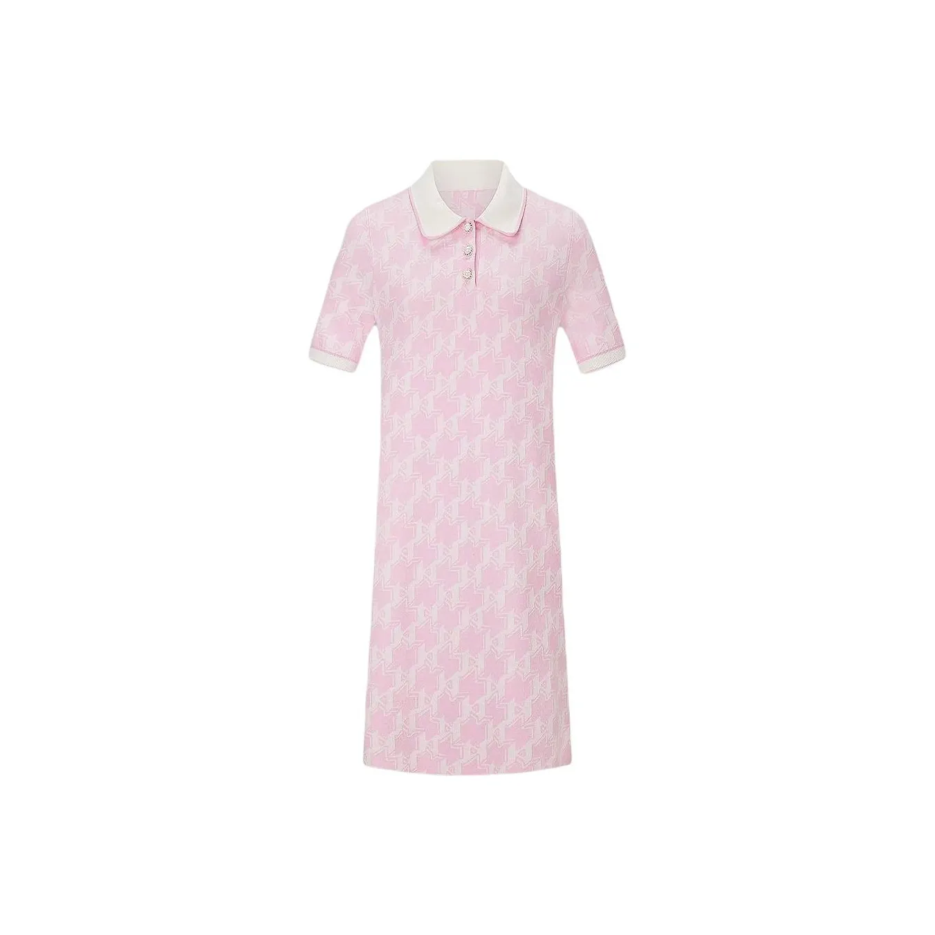 KARL LAGERFELD SS25 Короткий рукав платье женское розовый