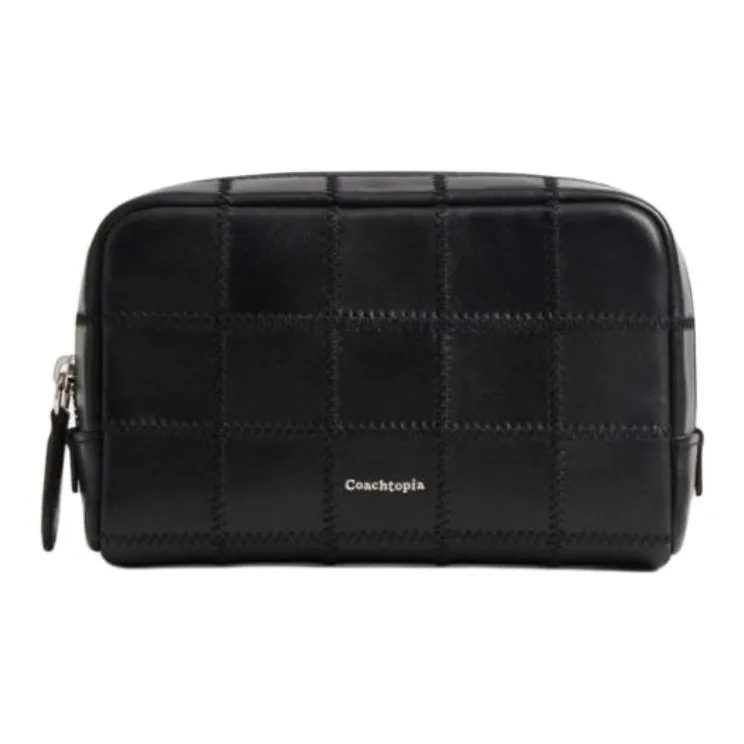 Coachtopia Sheepskin Makeup Bag Trumpets Unisex Black