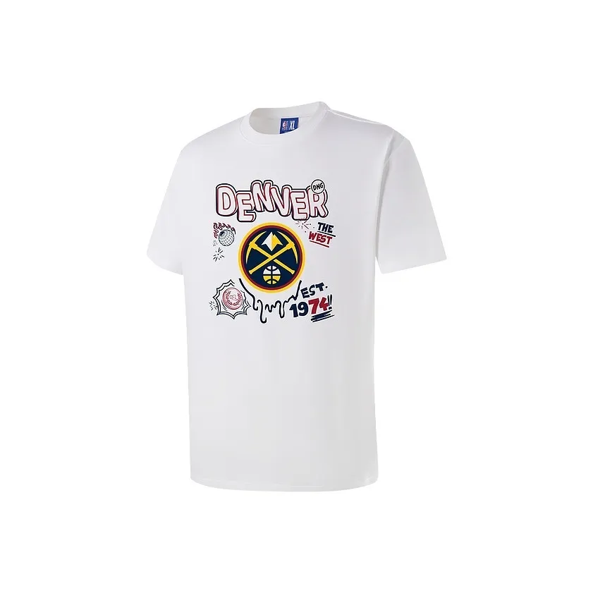 NBA T-Shirt Унисекс Белый Denver Nuggets