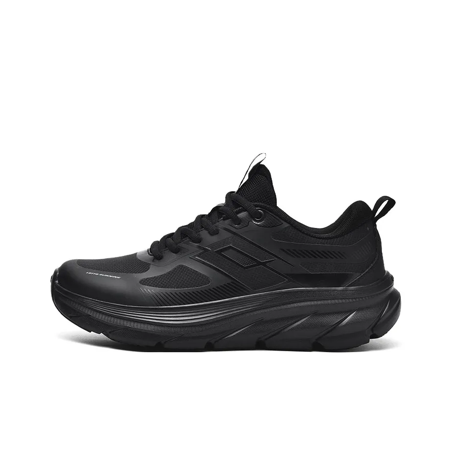 LOTTO Cushioning, Slip Resistant, Abrasion Resistant, Lightweight, Rebound Low Top Outdoor Shoes Men's Black