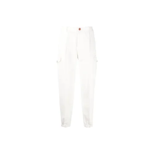 Brunello Cucinelli Белые Мужские Вязаные Тренировочные Брюки