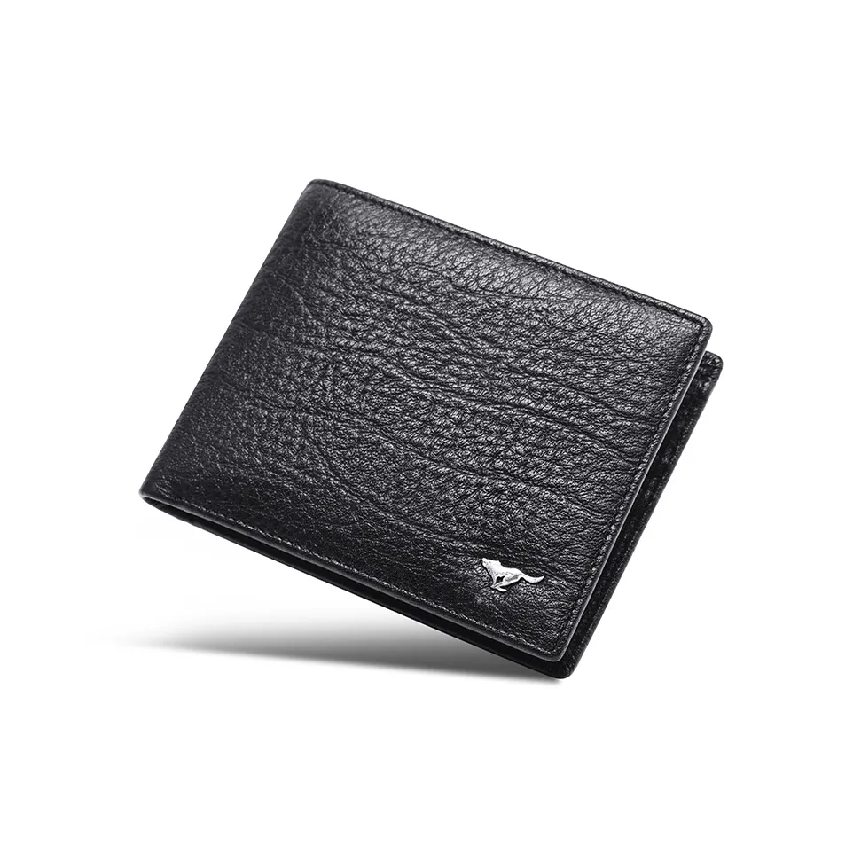 SEPTWOLVES Кошелек из натуральной коровьей кожи держатель для карт мужской черный