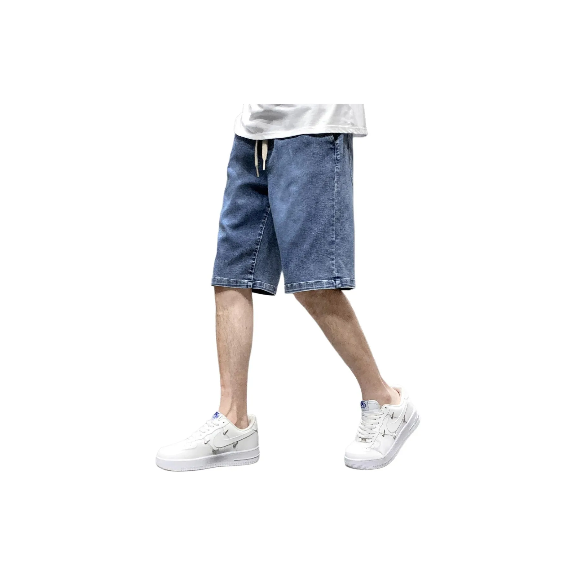 JEANSWEST Blue Men's Jeans Shorts JEANSWEST Синий Мужские Джинсовые Шорты