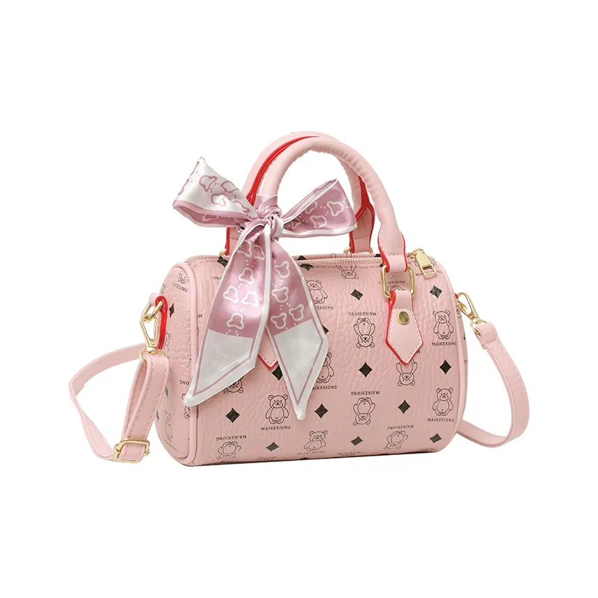 Kewuku ПУ (полиуретан) Одно плечо Сумка Стандартная Унисекс Медведь Желтый Медведь Розовый Old Flower Белый Old Flower Розовый Old Flower Черный