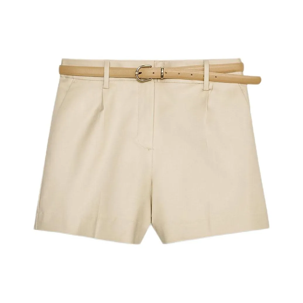 ZARA Casual Shorts Women's Light Camel