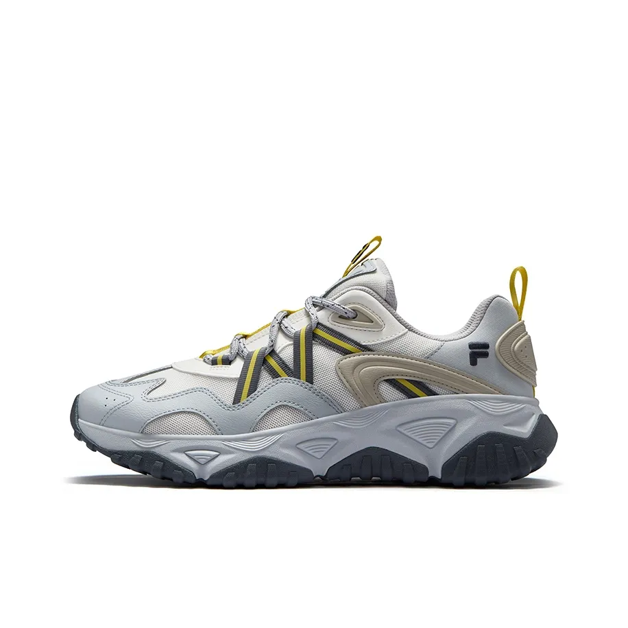 FILA FUSION FREEROAM Hiking Shoes Low Top Casual Shoes Men's Snow Castle Gray