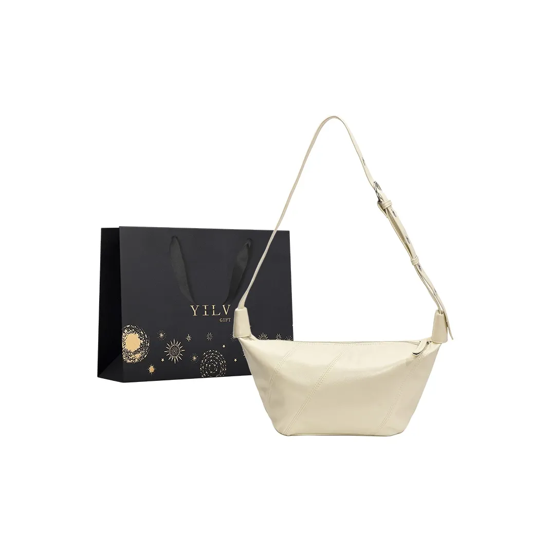 Yi Brigade ПУ (полиуретан) Сумка через плечо Стандартная Женская Белая Черная Хаки Серебряная