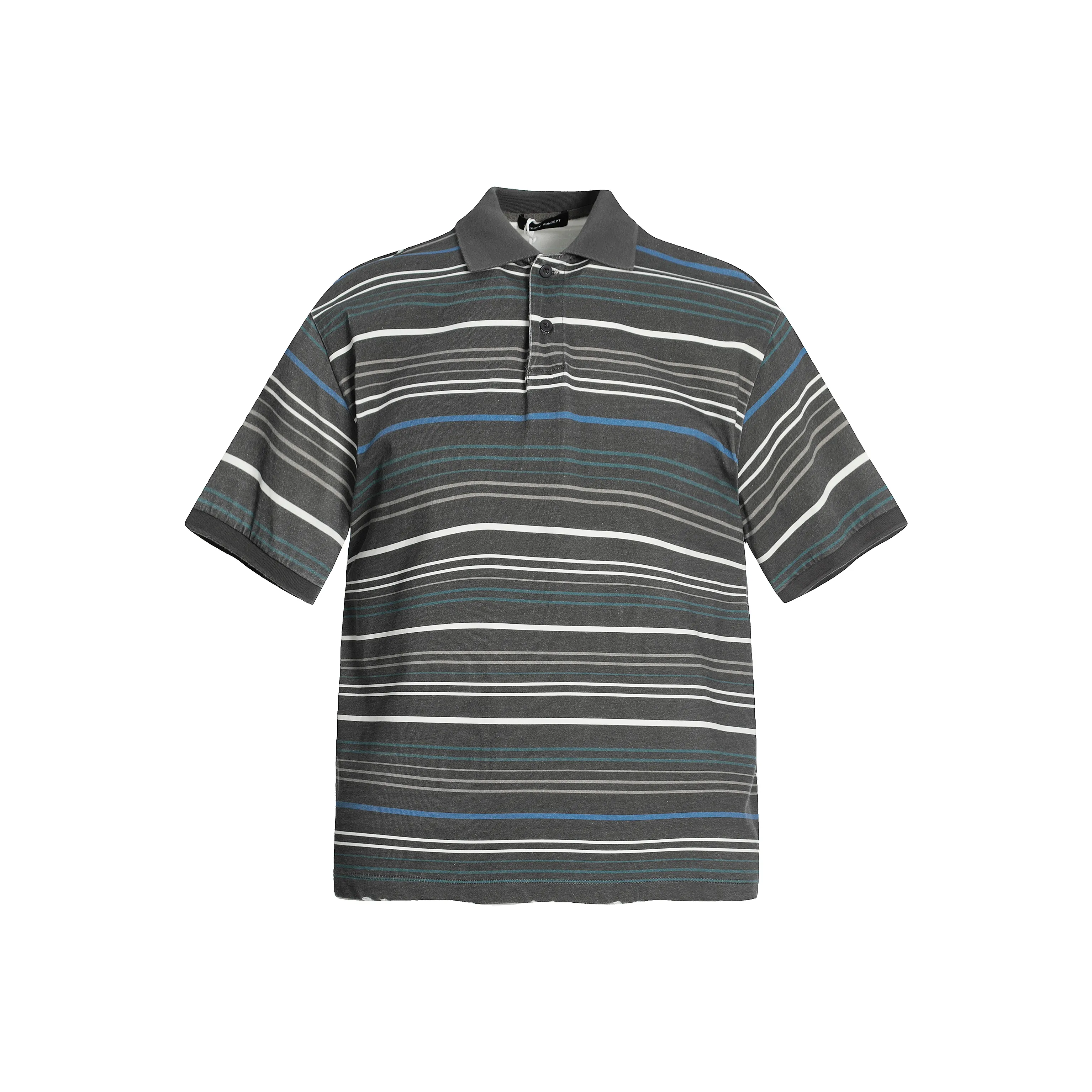 GBXM T Shirts Unisex Blue Gray Stripes