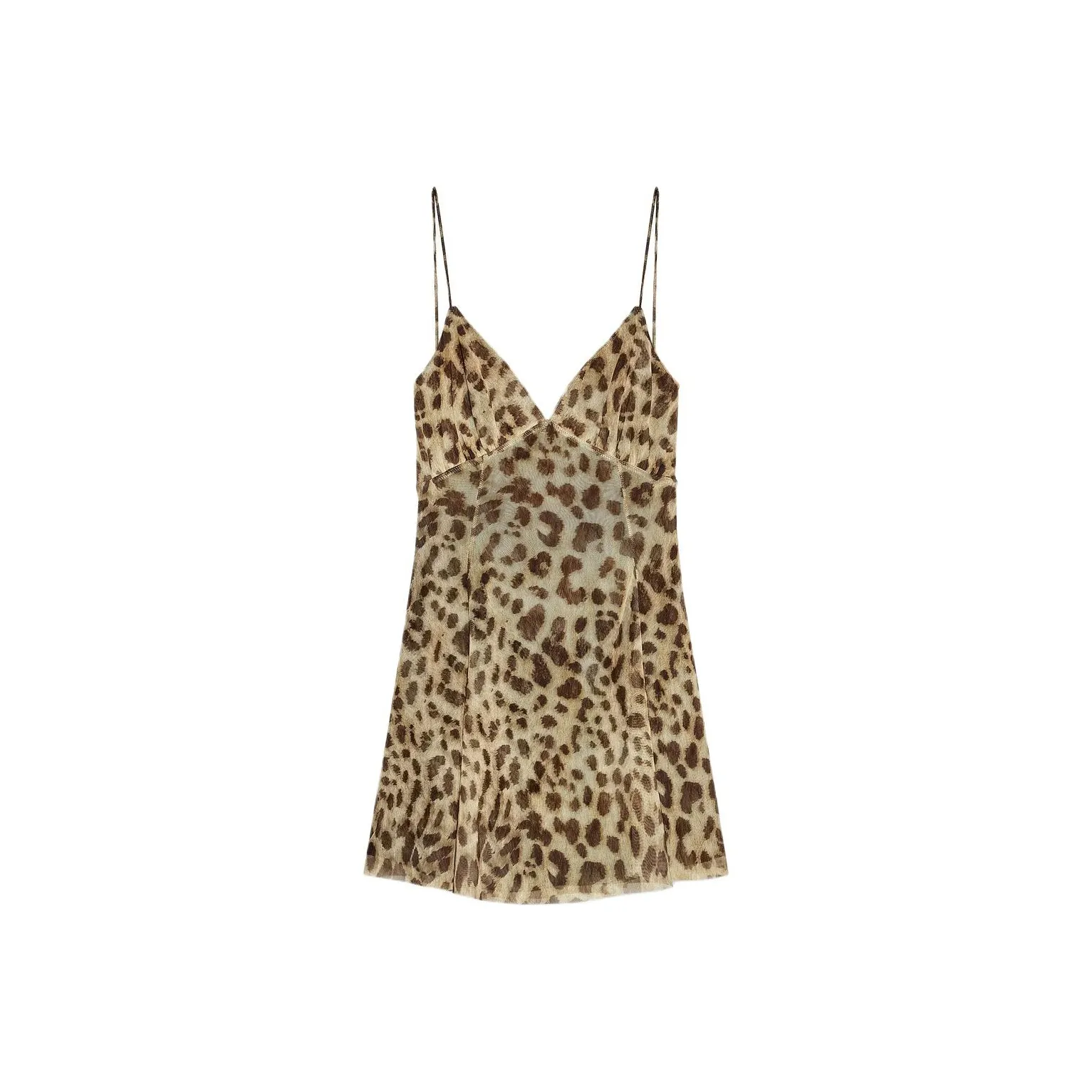 ZARA Slip Dresses Women's Leopard Print