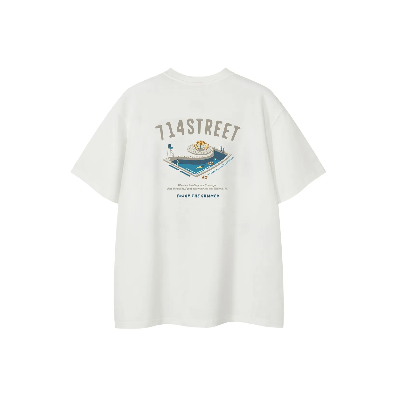 714STREET Cropped Loose Fit Friendly Leather Comfortable Couple 100% Cotton T-Shirt Unisex