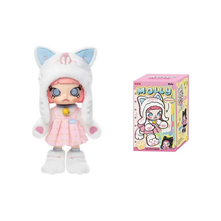 POP MART Коллаборация Edición Молли Hide And Seek 1 8 Фигурка в коробке с ограниченным тиражом одна слепая коробка