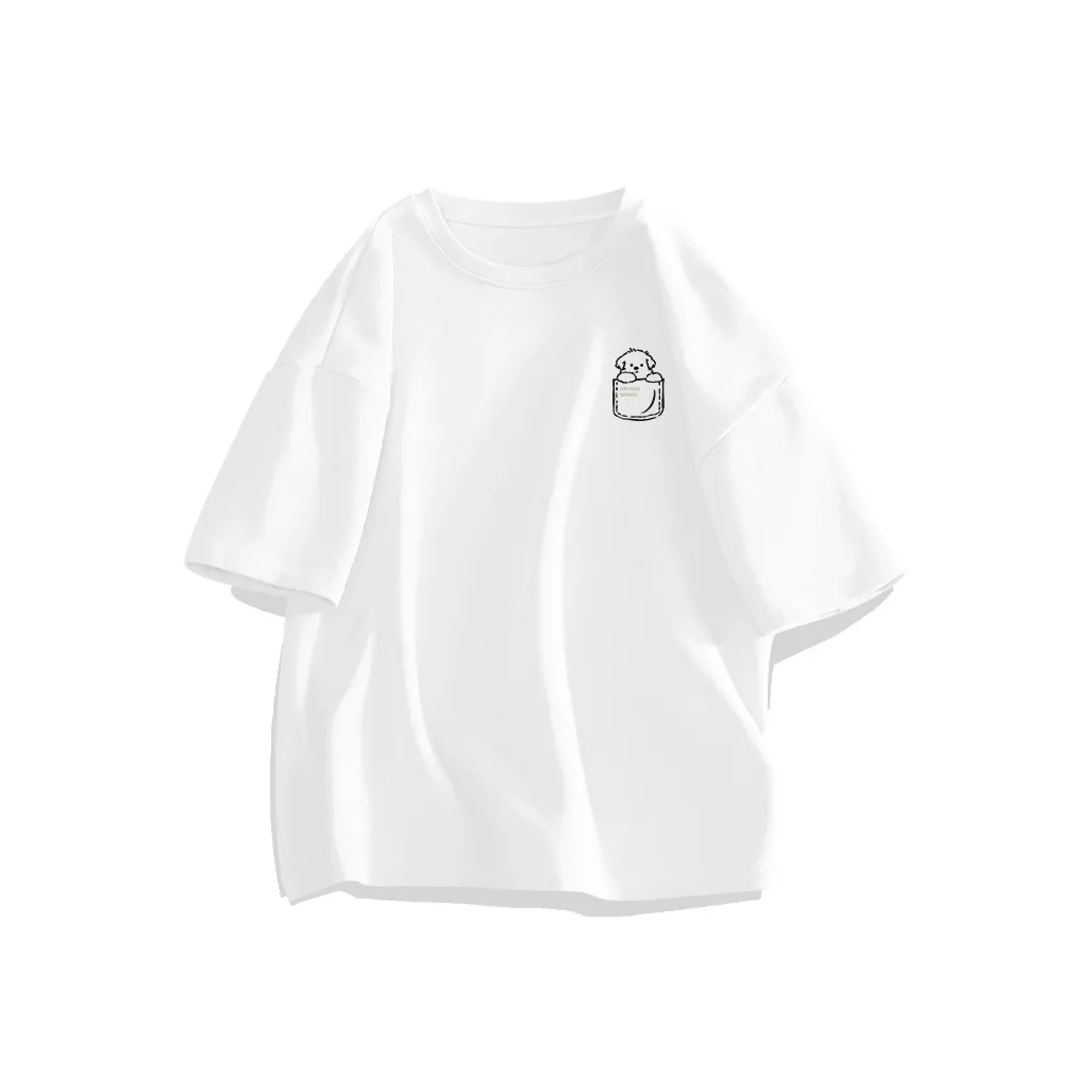 Cotton Gene Мягкий Удобный Минималистский стиль Дышащий Универсальный Короткий рукав Подростки