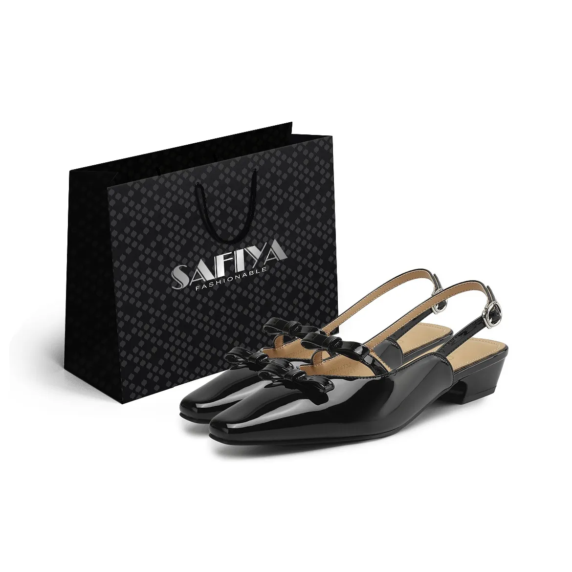 Safiya Chunky Heel One Strap Court sandals Women's