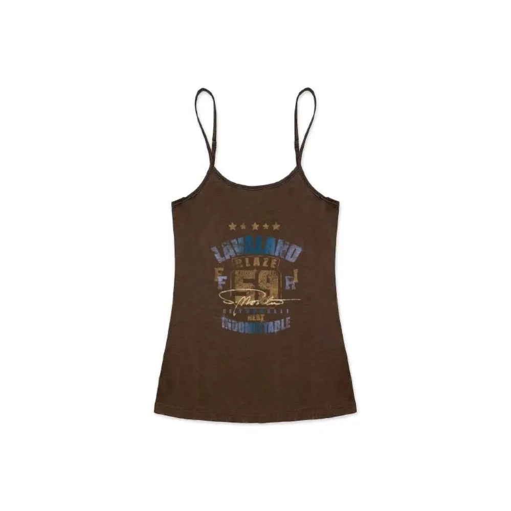 LAVA LAND Темно-кофейные Женские Камисоли