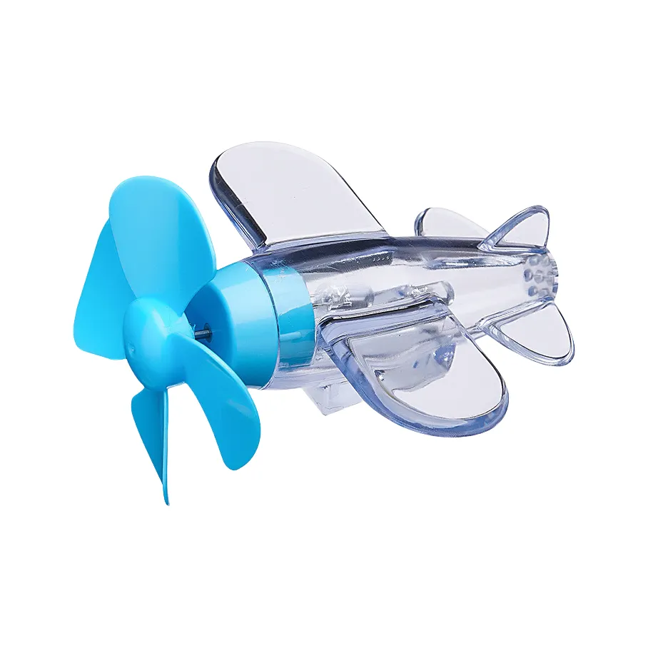 Abay Wind Energy Маленький Самолет Wind Turbine LED Глянцевое покрытие Цветная подсветка Игрушки