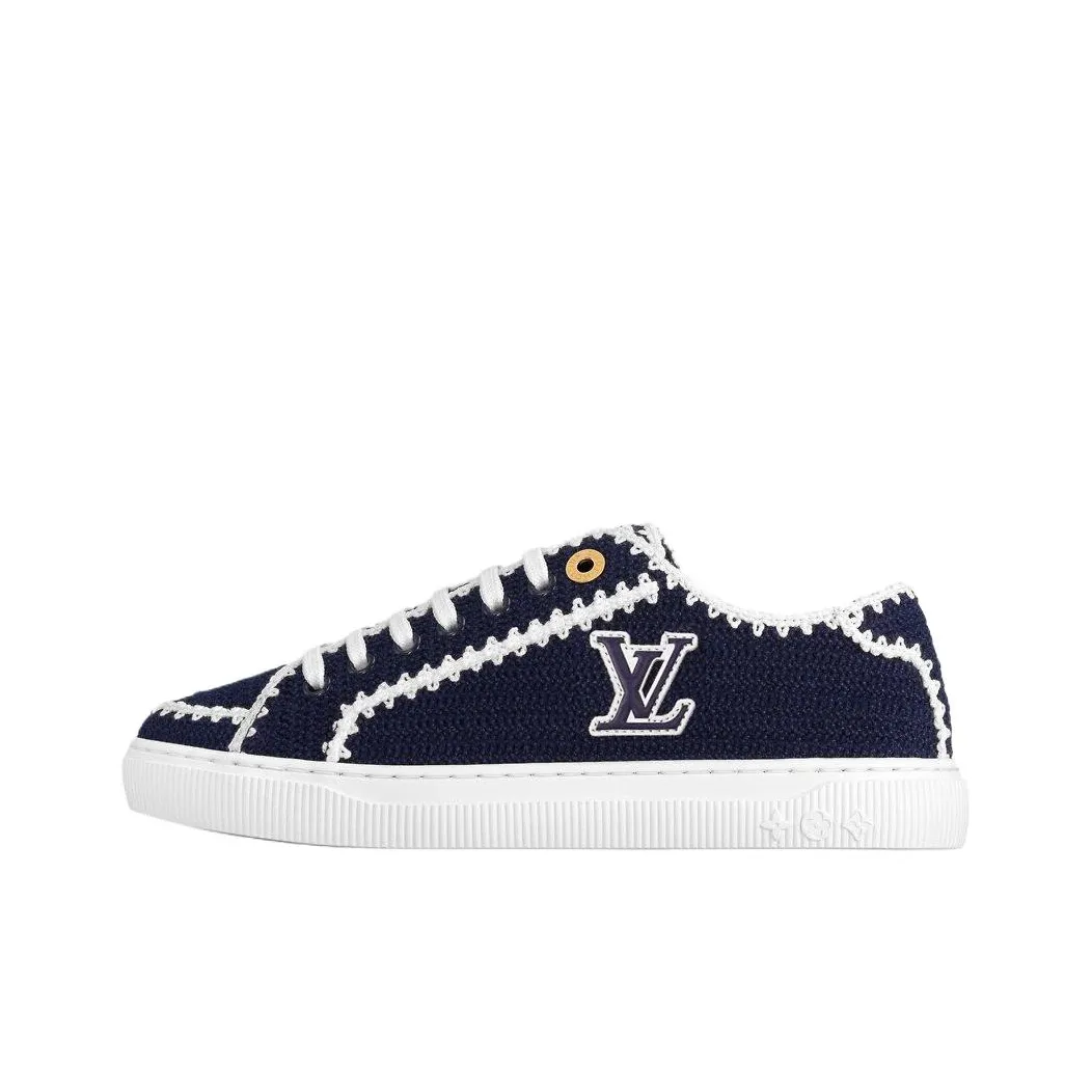 LOUIS VUITTON Lagoon Low Top Skateboard Shoes Women's Blue