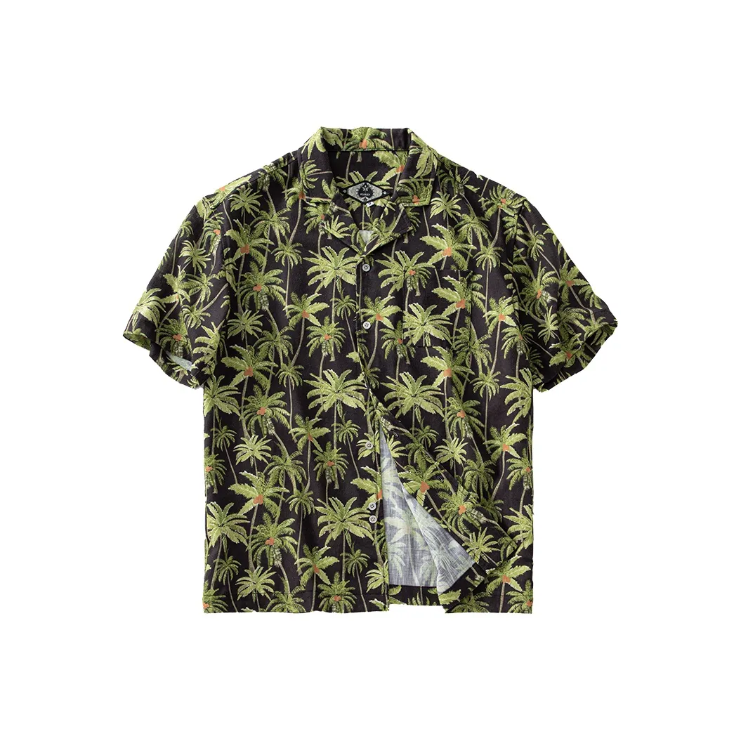 SOARIN YUPPIE ASPIRE Зеленый цветочный узор Мужская рубашка