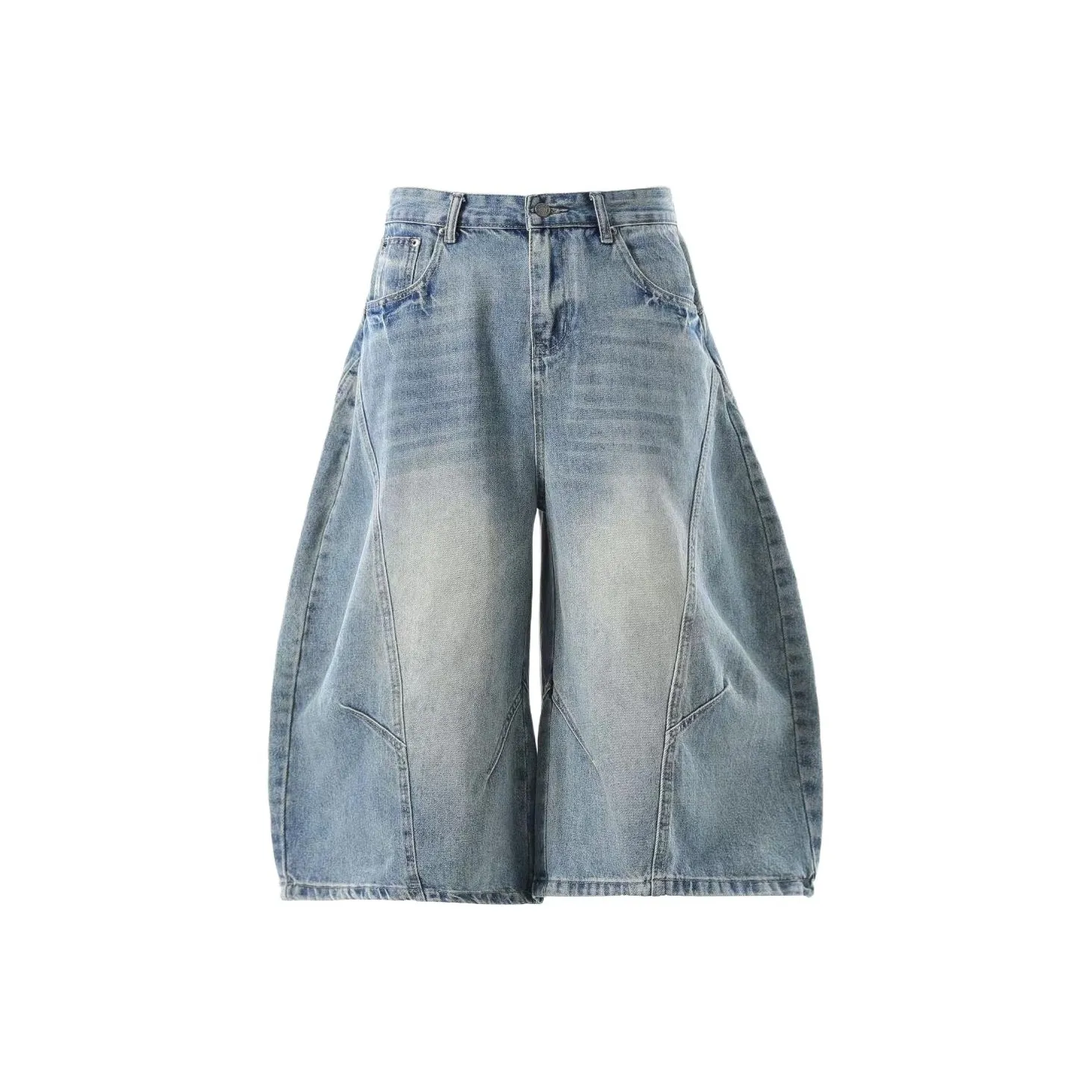 HLPT Синие Унисекс Джинсовые Шорты