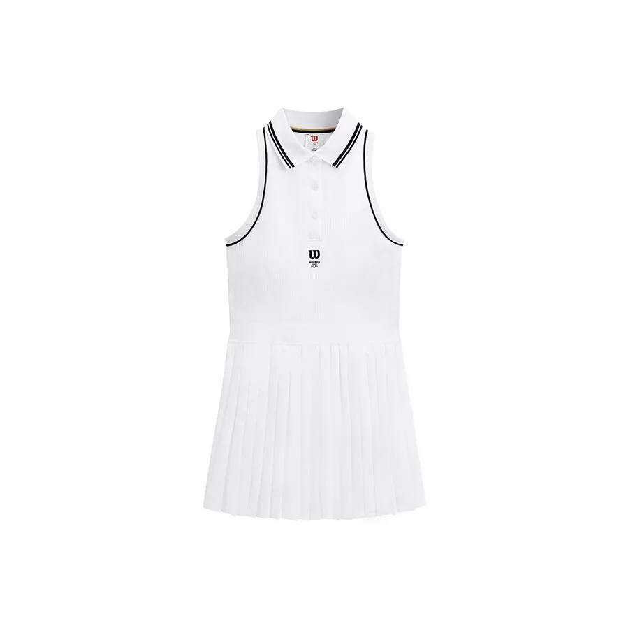 Wilson TOPSPIN Бесшовный Сleeveless Платье Женское Bright White