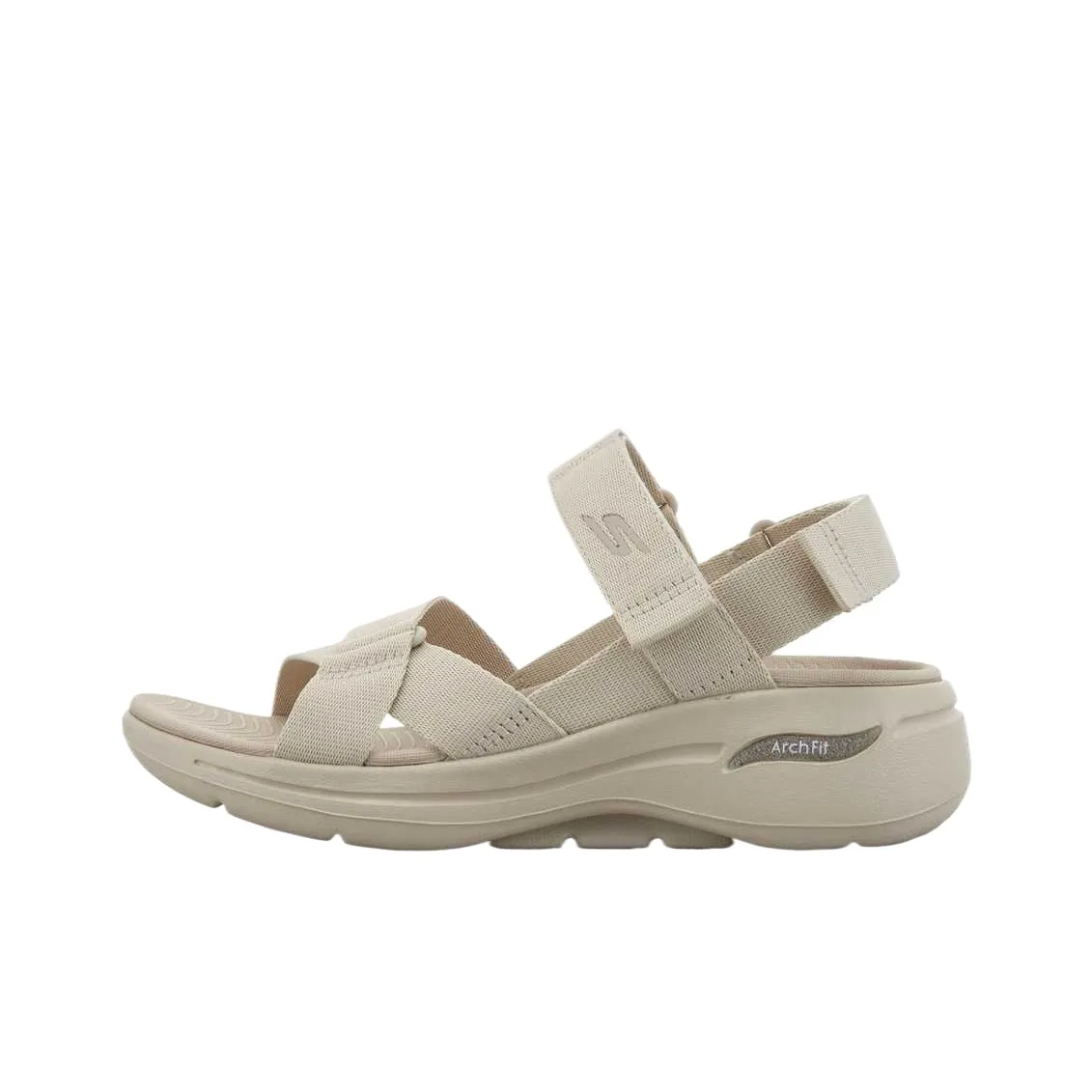 Skechers Go Walk Arch Fit One Strap Sandals Women's Brown