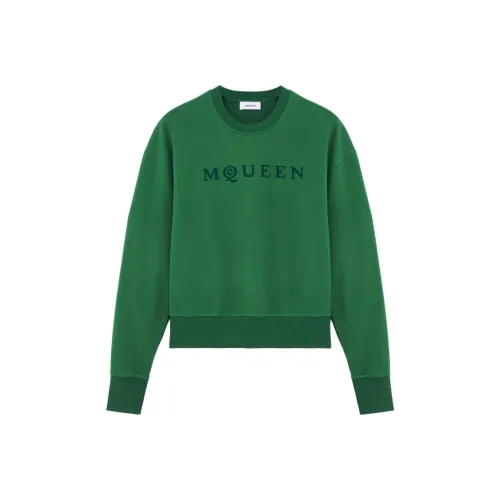 Alexander McQueen Темно-зеленая Мужская Толстовка