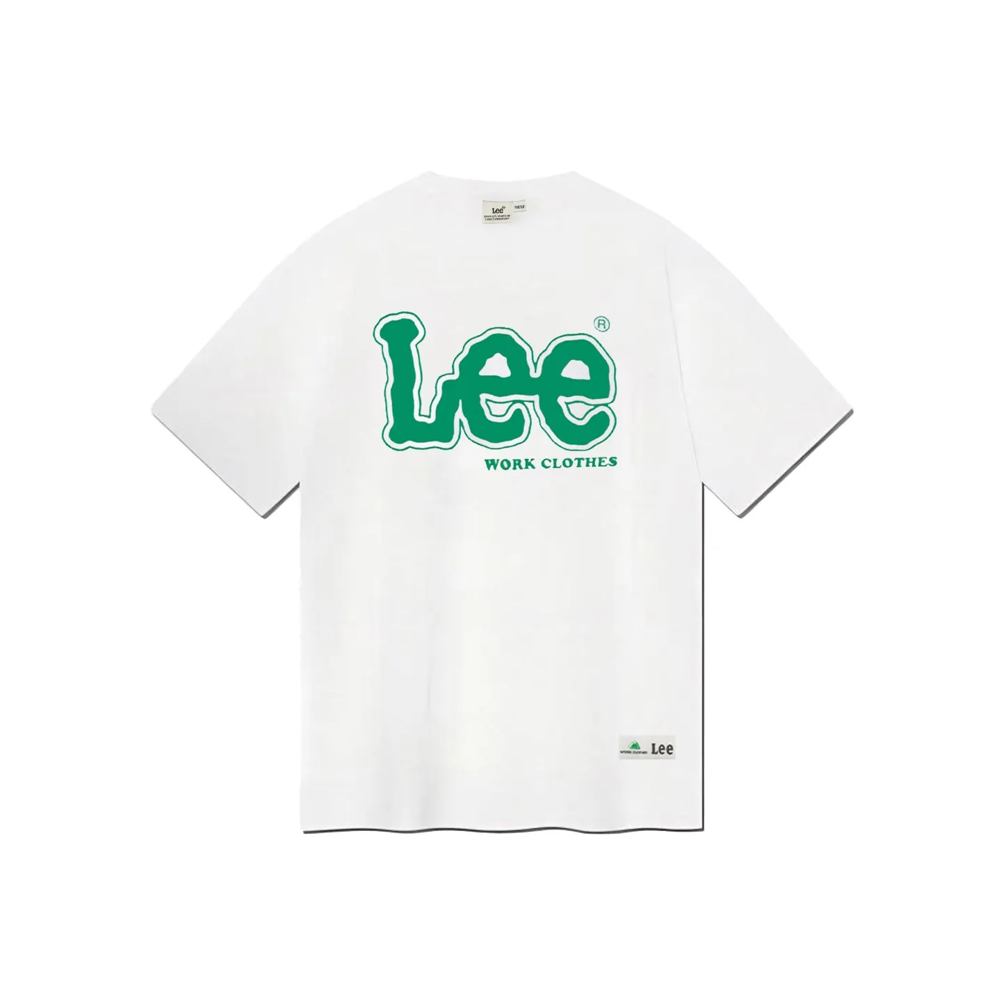 Lee Белая Унисекс Футболка