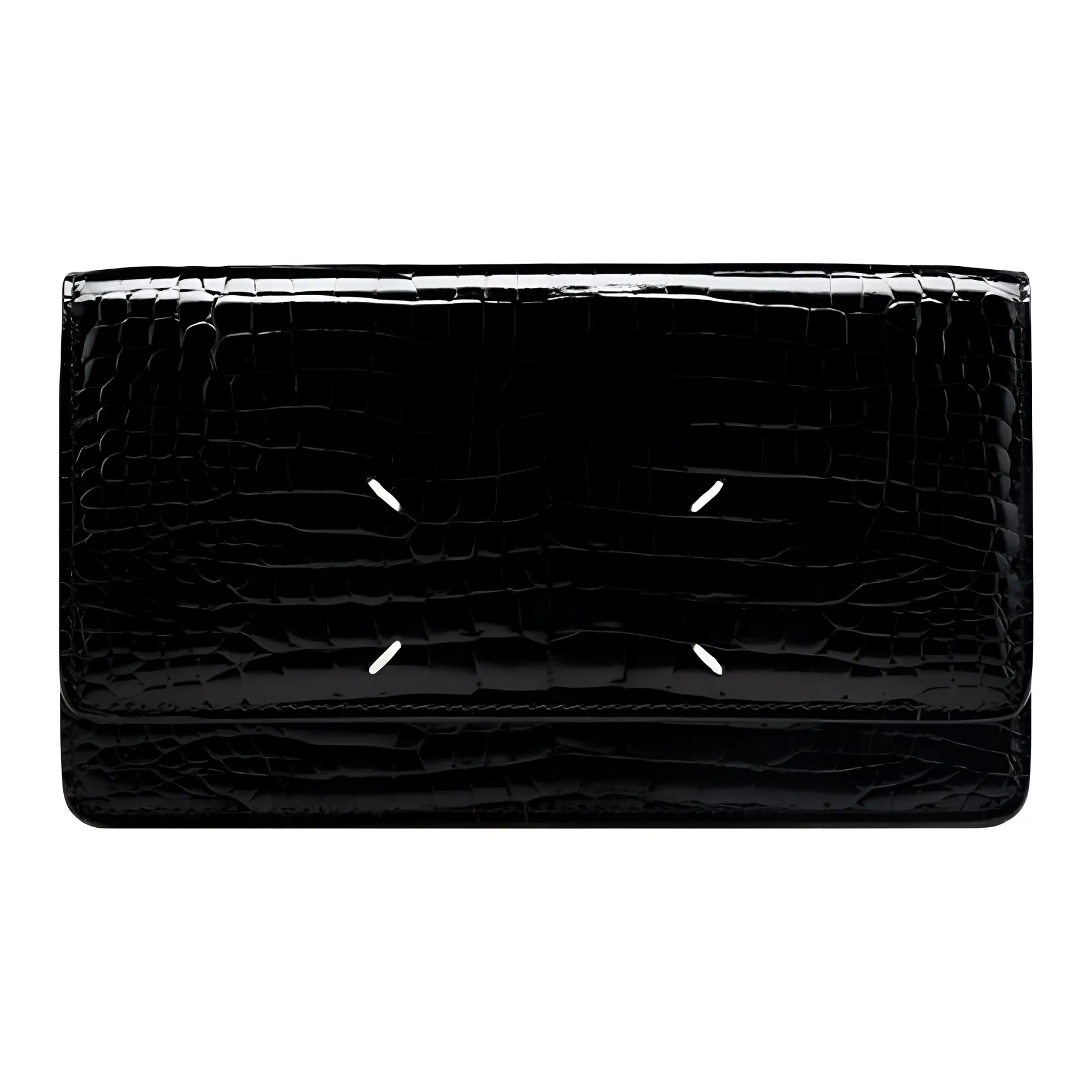 Maison Margiela Крокодиловый узор кожа через плечо сумка женская черная