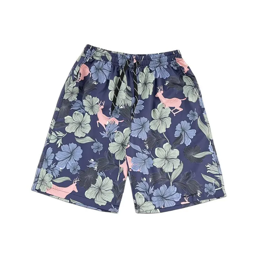 MEIKE Повседневные шорты Унисекс Синий Основа Розовый Олень