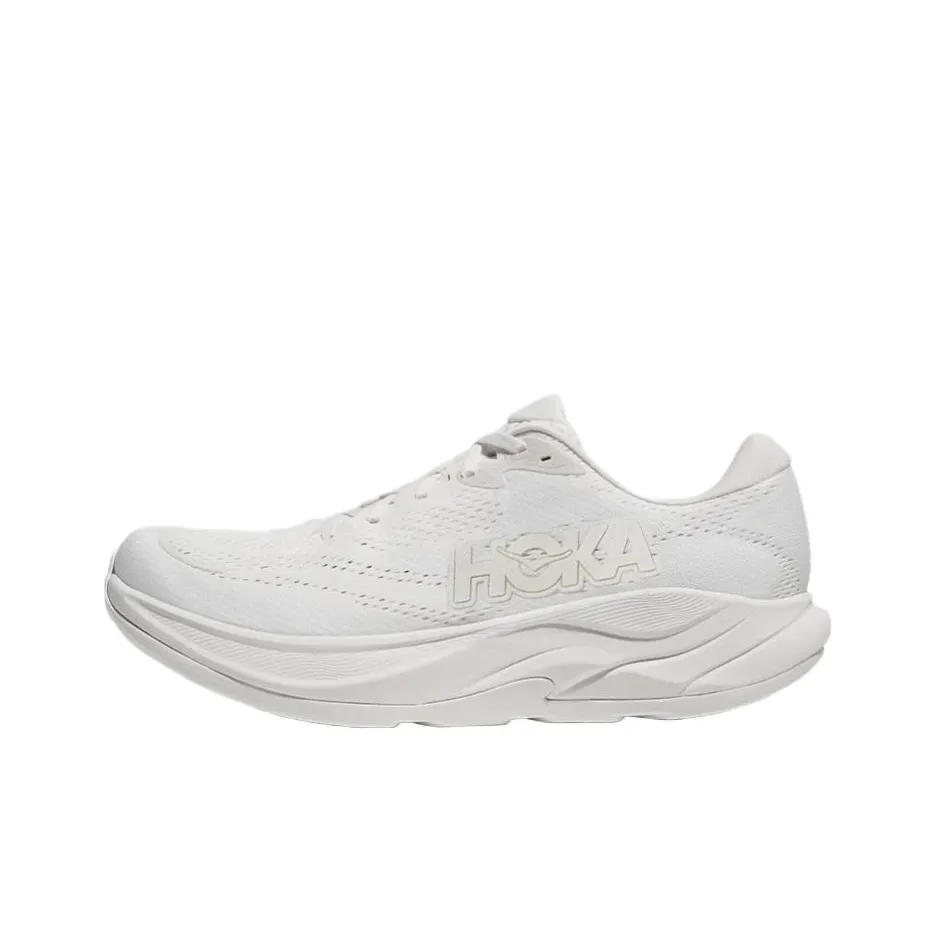 HOKA ONE ONE RINCON 4 Противоскользящие устойчивые к истиранию низкий топ беговые кроссовки мужские белые
