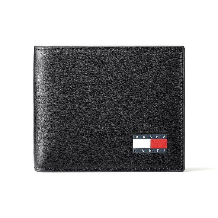 MashaLanti Кошелек из коровьей кожи мужской черный