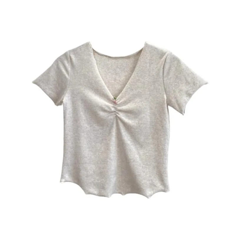 DANCANG Бело-серые Женские Футболки